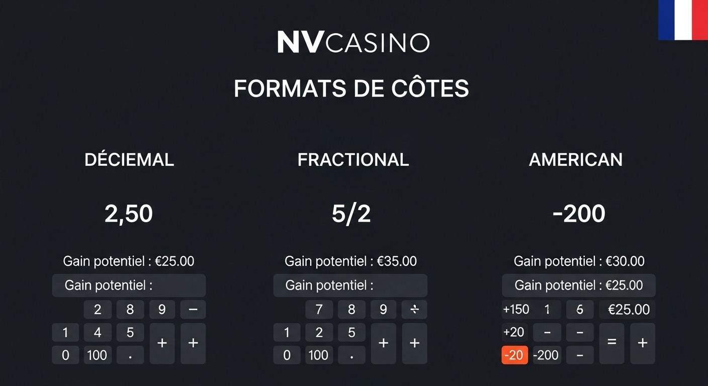 Formats de cotes match betting